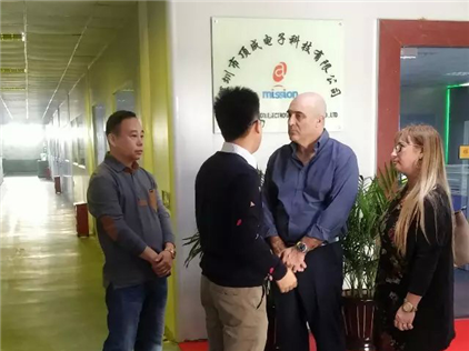 以色列客戶(hù)來(lái)訪深圳頂成工廠